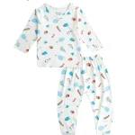 Dài tay cài vai full họa tiết BENTY đồ bộ trẻ em đi chơi