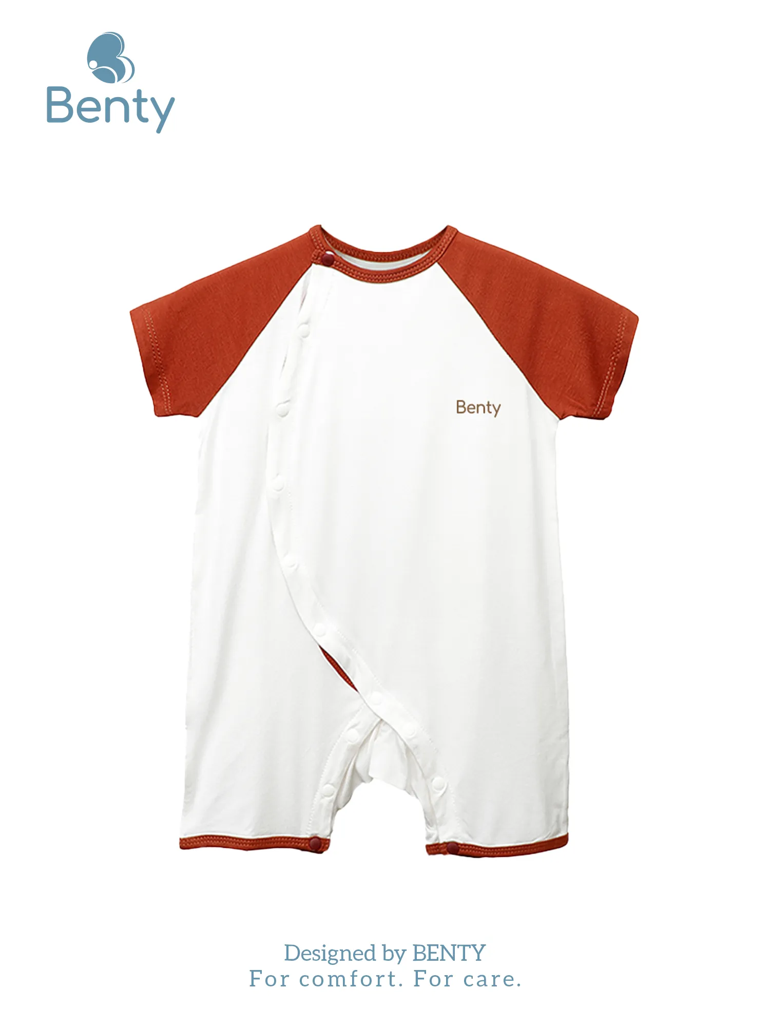 Body cộc cài lệch BENTY trơn basic, bodysuit cao cấp cho bé