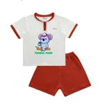 Bộ cộc tay cổ trụ BENTY in gấu BT105,bộ đồ trẻ em cao cấp