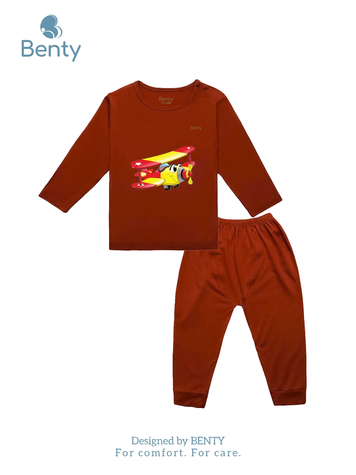 BENTY BT038 Premium Long-Sleeve Shoulder-Snap Set