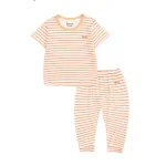 BENTY full striped short-sleeve top and long pants set
