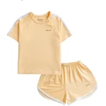 BENTY basic sporty short sleeve cross button set, kids outfit