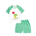 Bộ cộc tay cài chéo in Crocodile BT009 BENTY, chất vải cao cấp