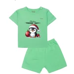 Bộ cộc tay cài vai in hình cánh cụt BENTY BT061, chất cao cấp