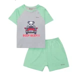 Bộ cộc tay cài chéo in Beep BT084 BENTY,chất mát cho bé