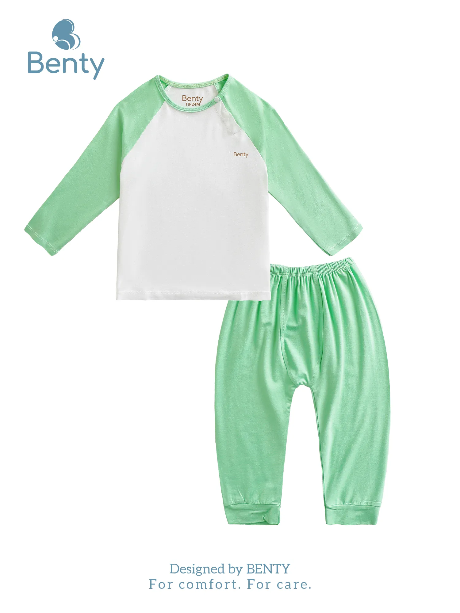 Dài tay cài chéo phối trơn BENTY quần áo trẻ em chính hãng