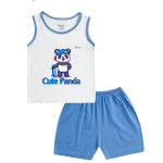 BENTY BT101 tank top set printed Panda-trimmed outfit