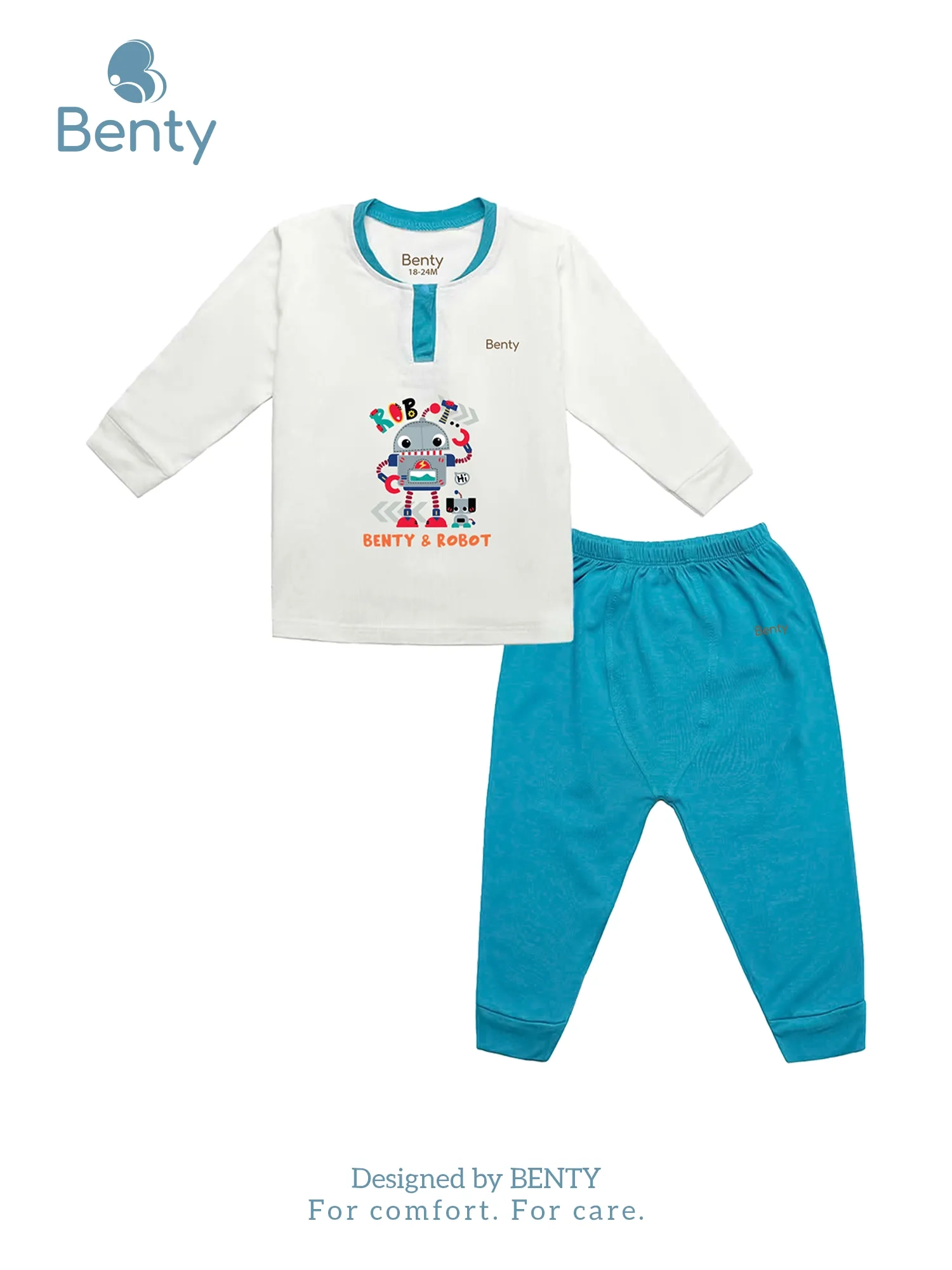 Dài tay cổ trụ BT045 BENTY quần áo trẻ em kháng khuẩn