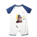 Body cộc cài lệch BT049 in hình Captain America BENTY