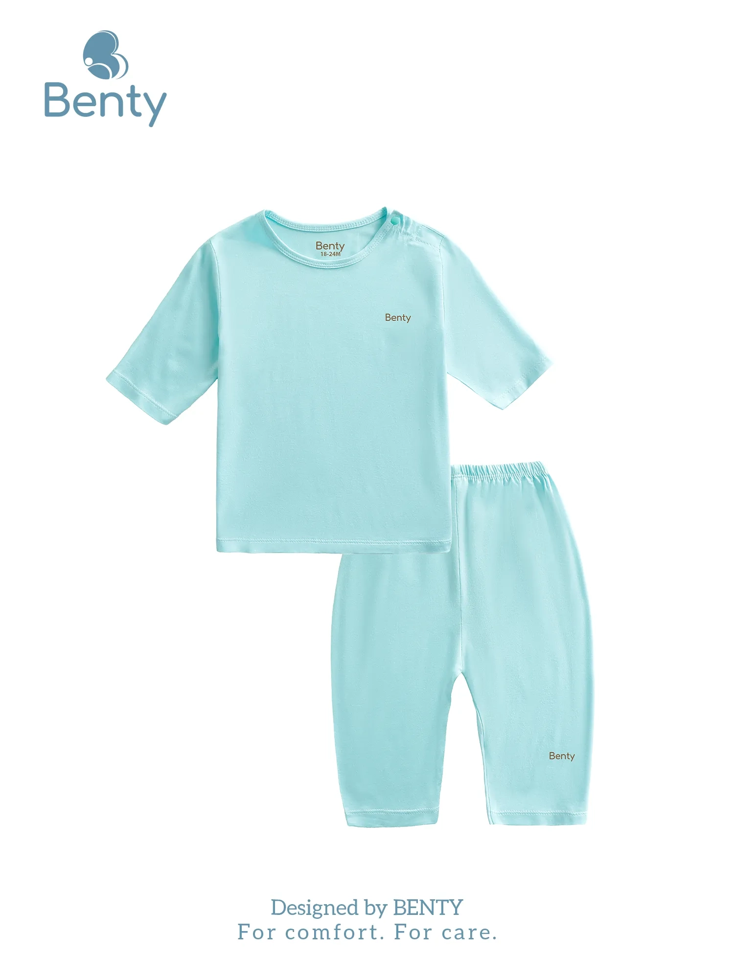 BENTY premium-fabric plain mid-length set for kid