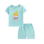 Bộ cộc tay cài vai in baby BT006 BENTY,cho bé mặc điều hòa