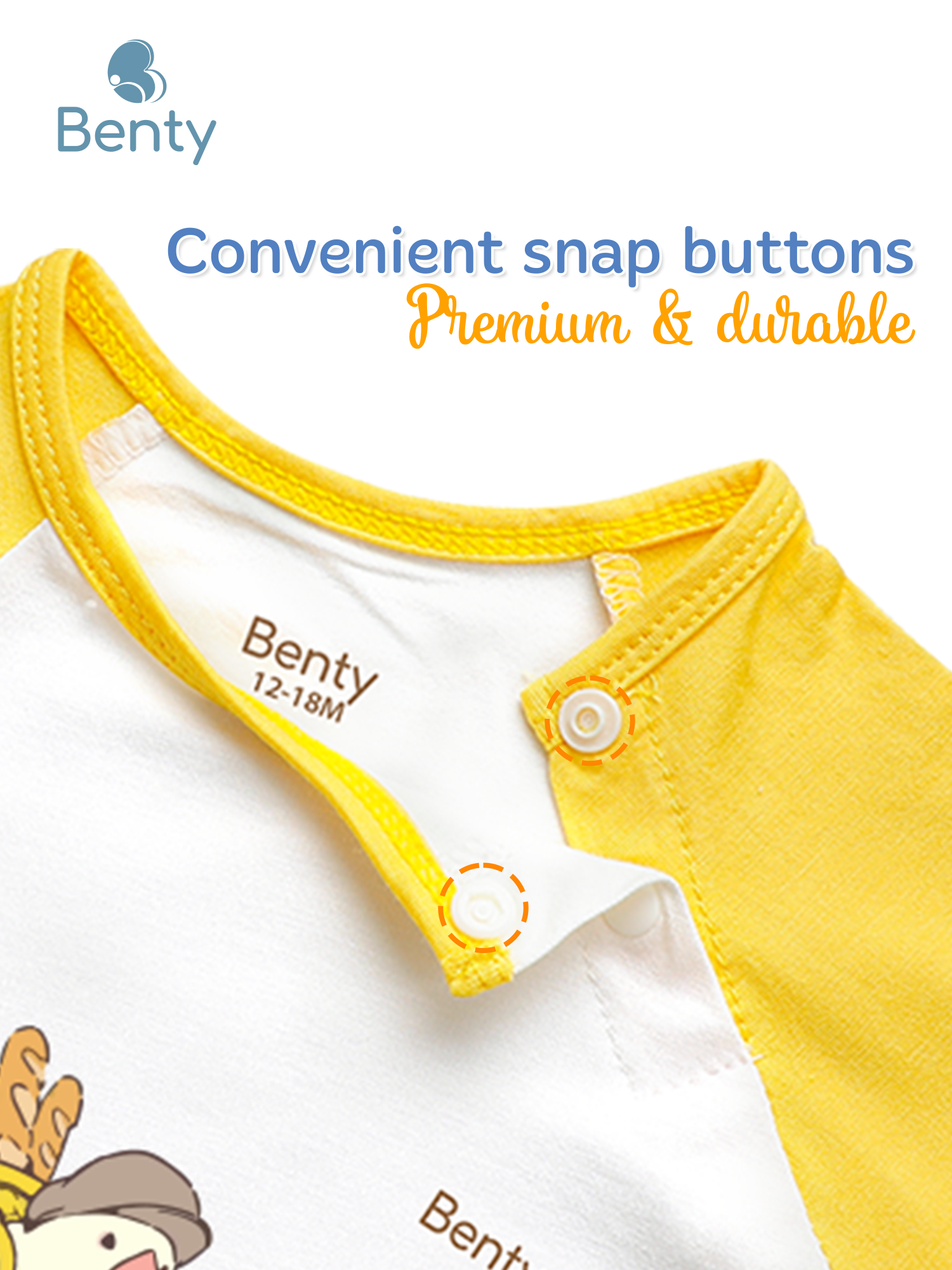 BENTY BT002 printed short sleeve cross button set, kids outfit