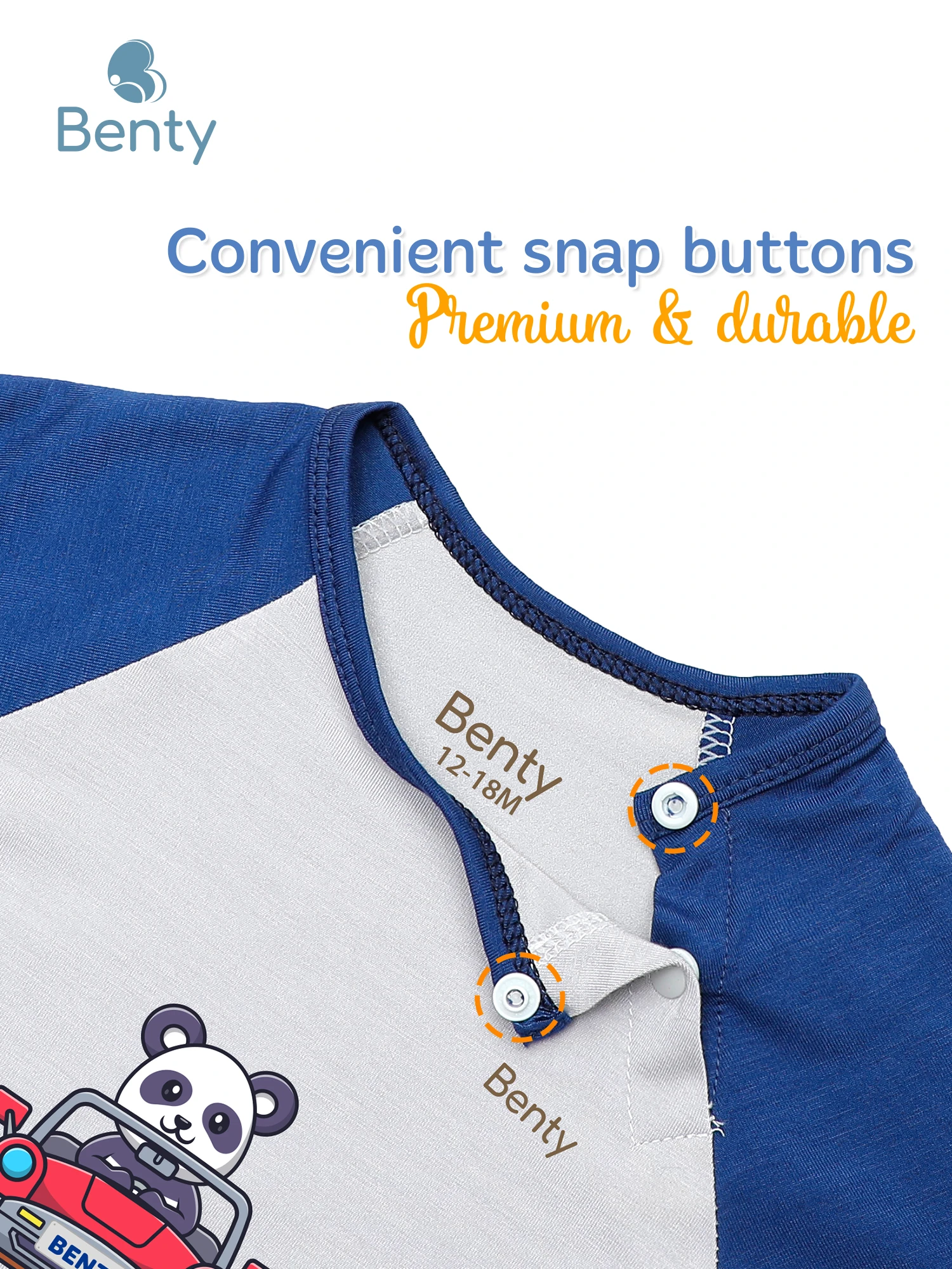BENTY BT084 printed short sleeve cross button set, soft and cool.