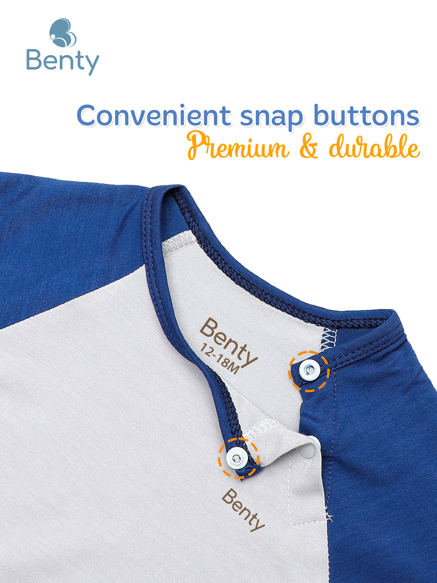 BENTY gray background plain cross button short sleeve set for kids