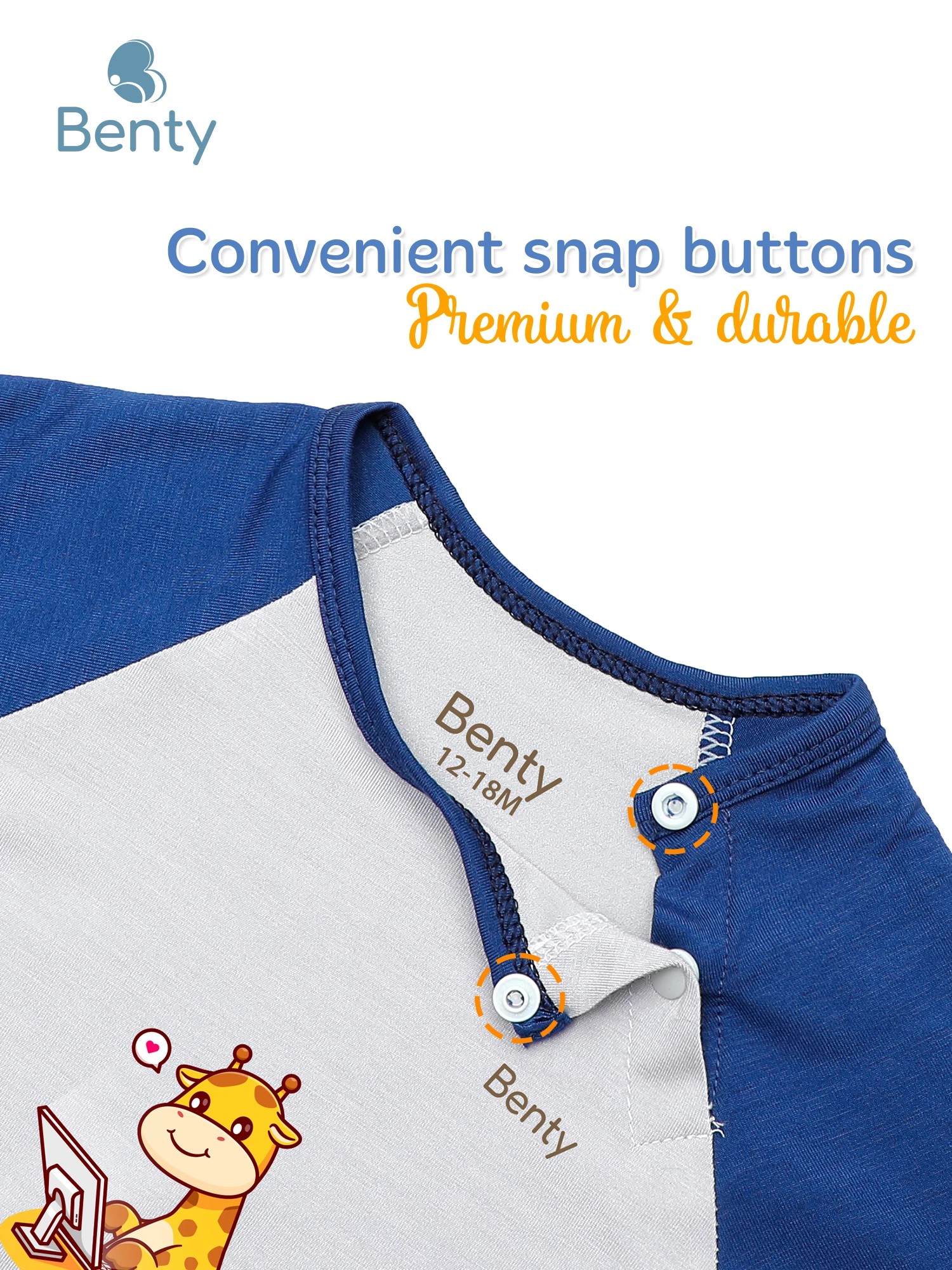 BENTY BT086 printed short sleeve cross button set, premium fabric