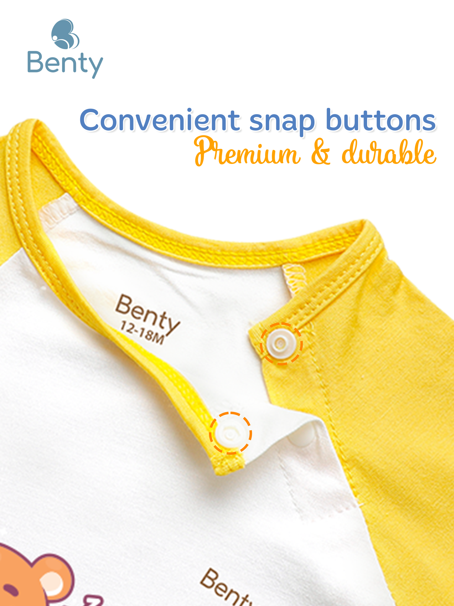 BENTY BT010 short sleeve cross button set, premium kidswear