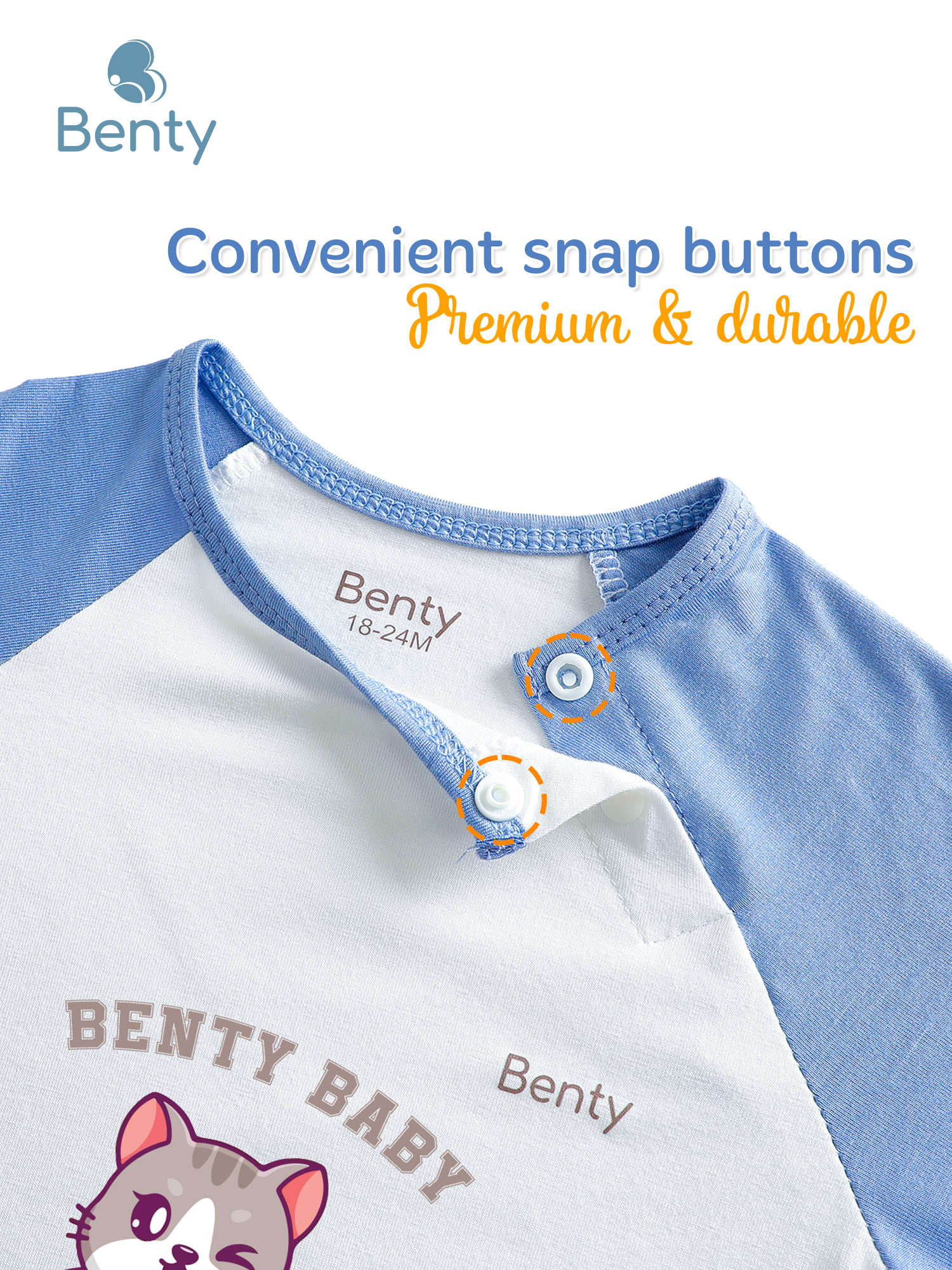 BENTY BT007 premium cross-snap kidswear set kid