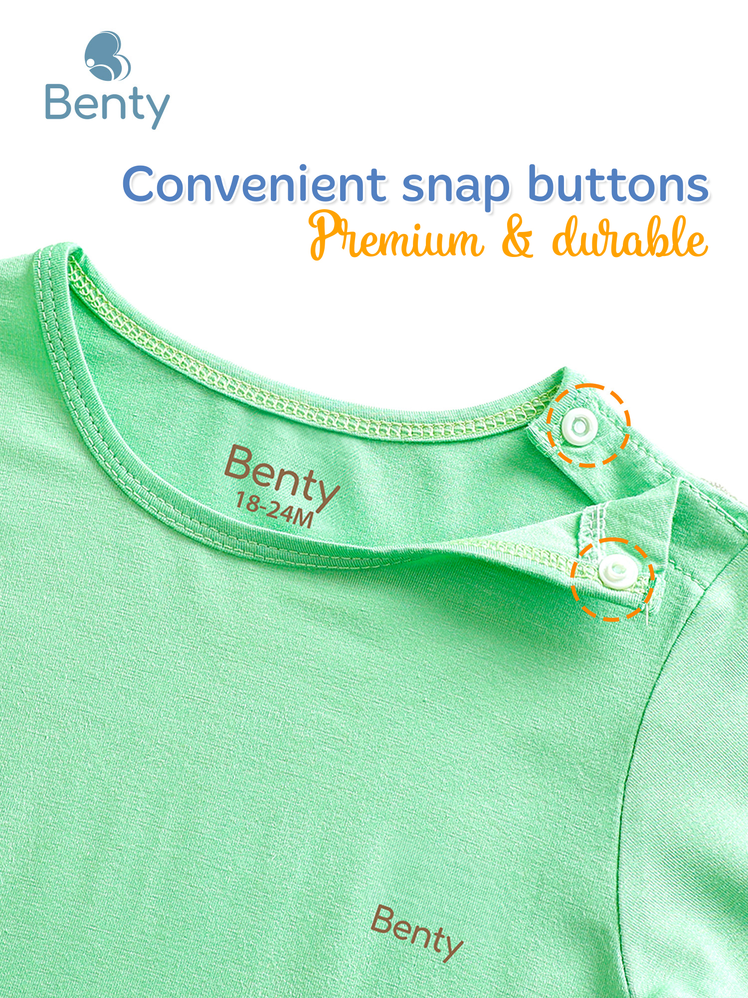 BENTY premium-fabric plain mid-length set for kid