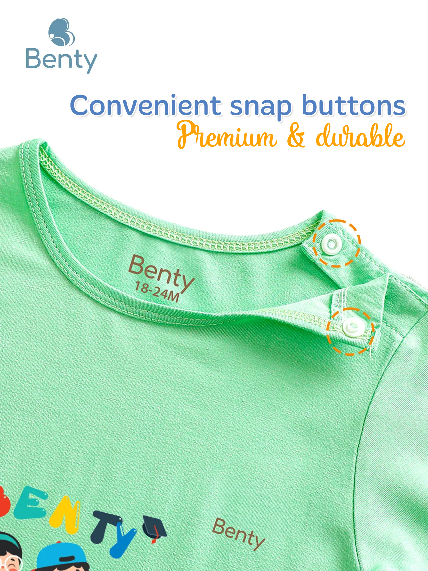 BT033 BENTY mid-length set, adorable clothing for kids