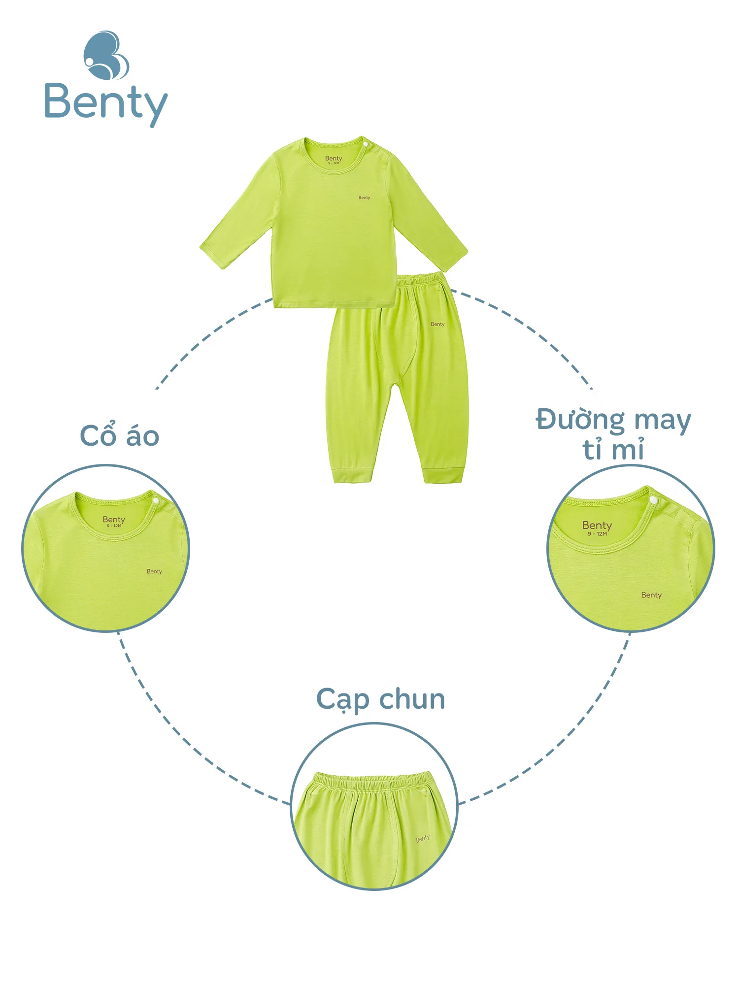 Dài cài vai trơn BENTY dễ thương mềm mịn cho bé yêu