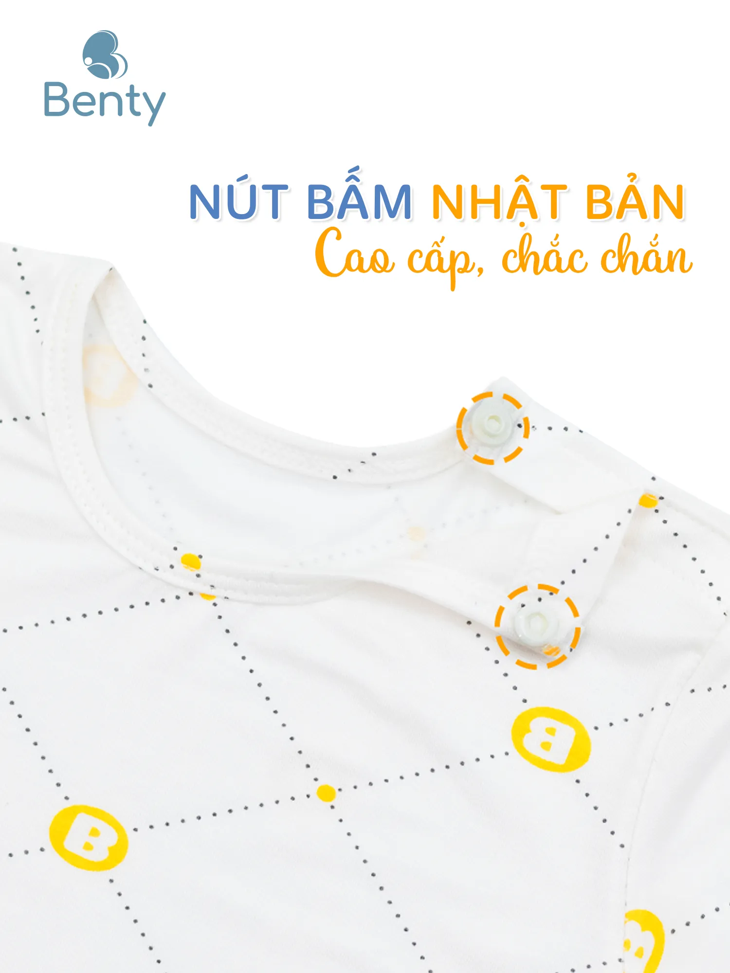 Cộc tay cài vai full họa tiết BENTY chất mềm mát