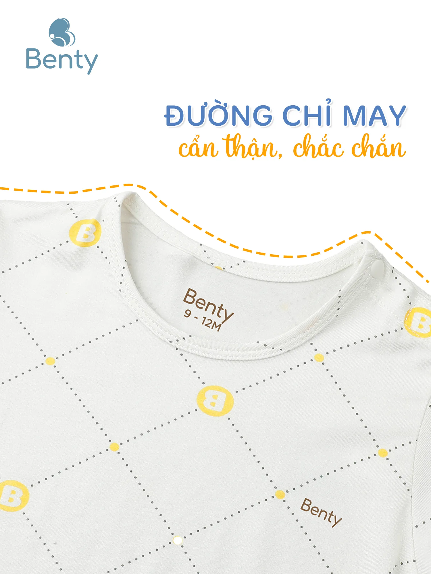 Cộc tay cài vai full họa tiết BENTY chất mềm mát