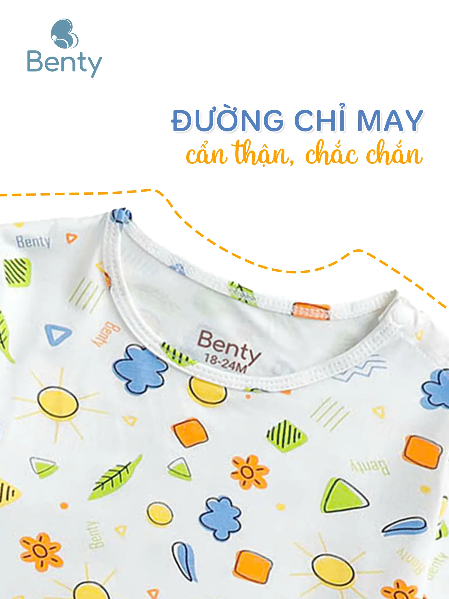 Bộ cộc tay cài vai BENTY full họa tiết mới cho bé