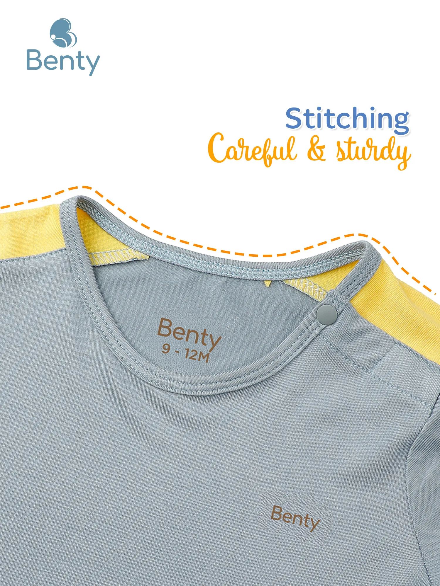 BENTY Street short sleeve shoulder button set