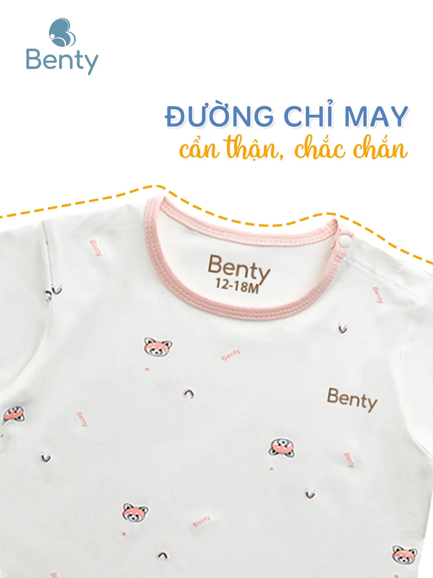 Bộ cộc tay cài vai họa tiết hồng BENTY mềm mịn mát
