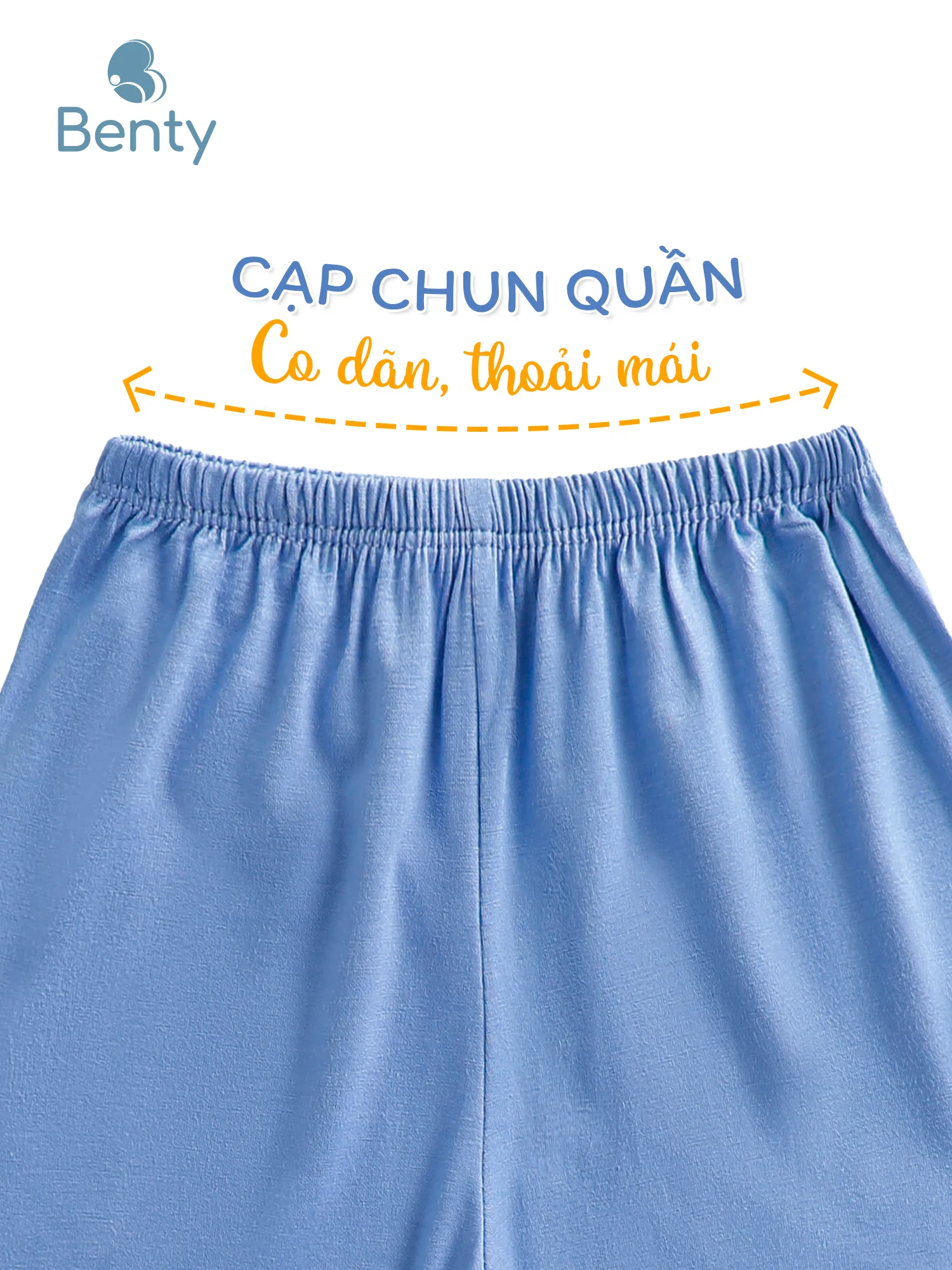 Bộ cộc tay cài vai sọc BENTY co giãn an toàn da bé