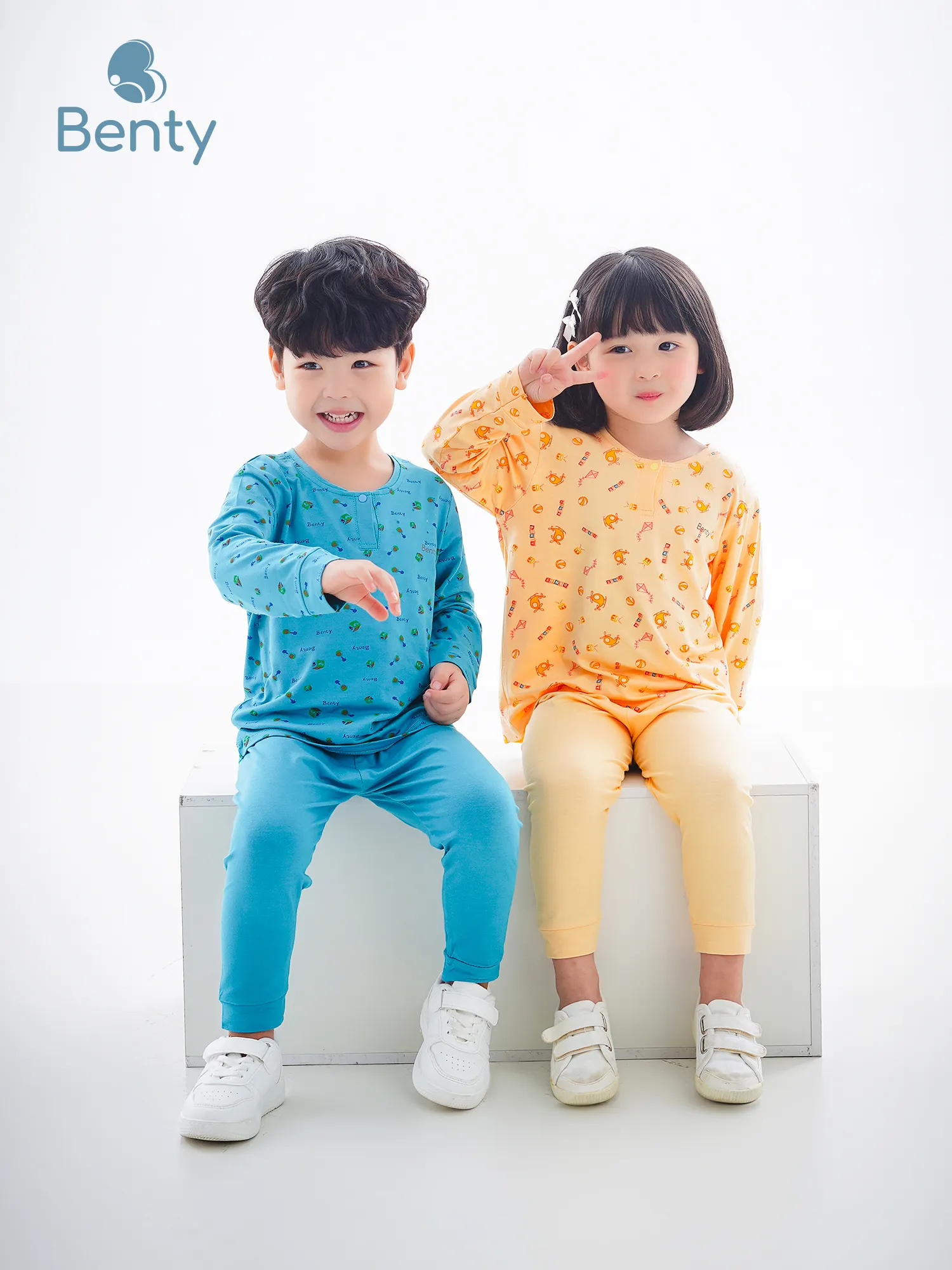 Dài cổ trụ họa tiết BENTY chất vải mềm mịn cao cấp cho bé