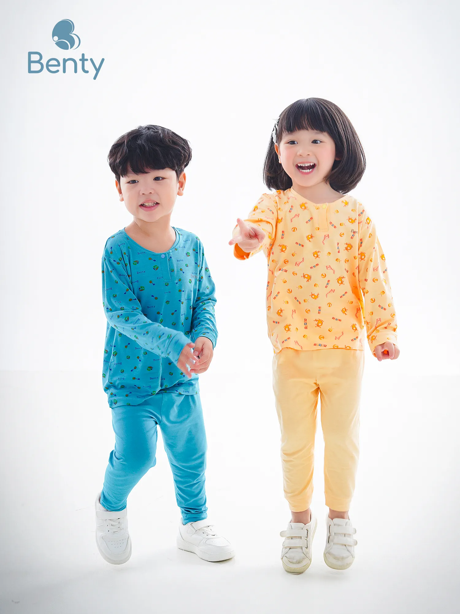 Dài cổ trụ họa tiết BENTY chất vải mềm mịn cao cấp cho bé