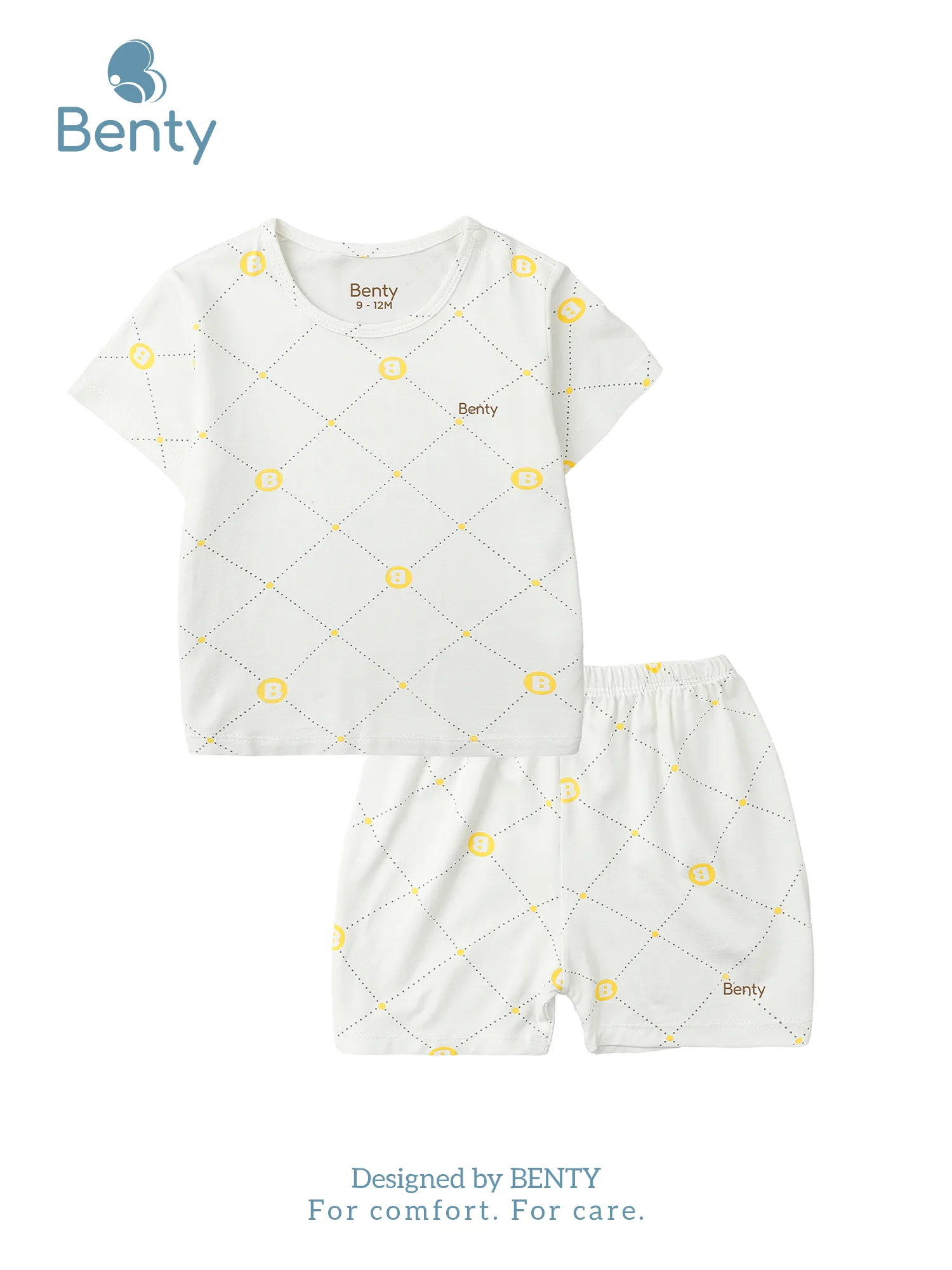 Cộc tay cài vai full họa tiết BENTY chất mềm mát