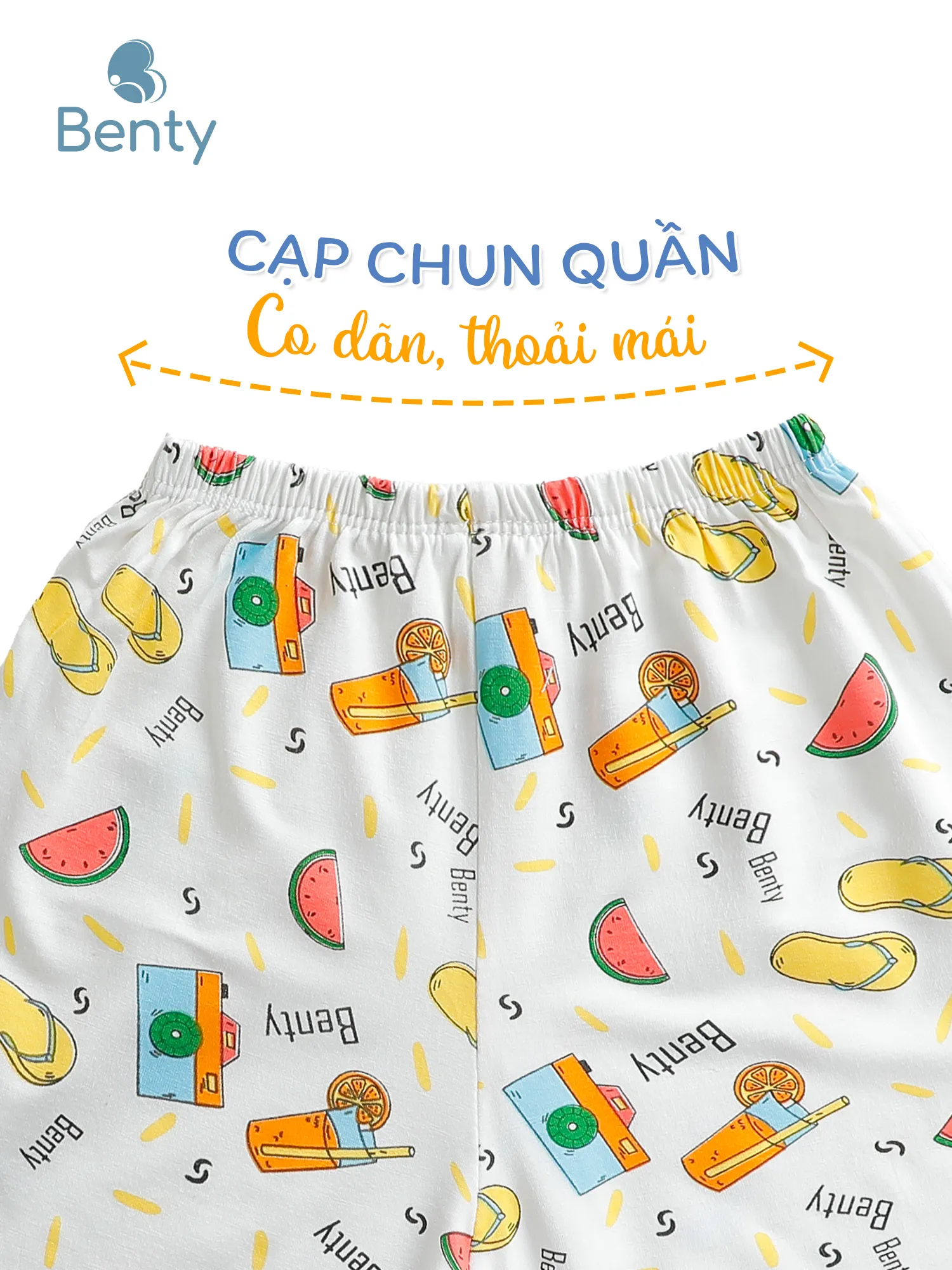 Bộ cộc tay cài vai BENTY full họa tiết mới cho bé