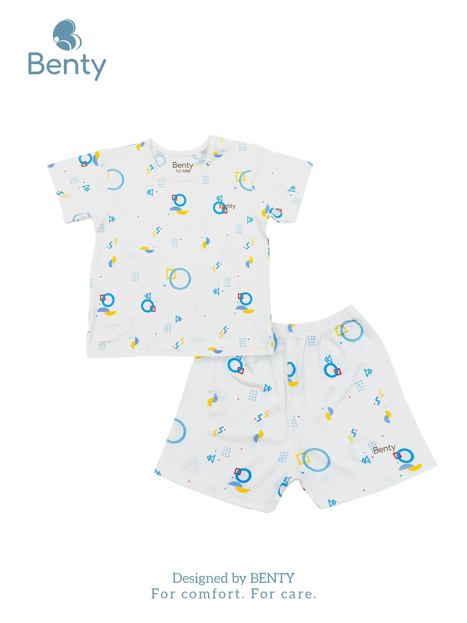 Cộc tay cài vai full họa tiết BENTY chất mềm mát