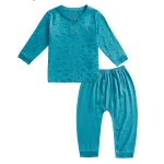 BENTY soft and smooth long-sleeve patterned polo set