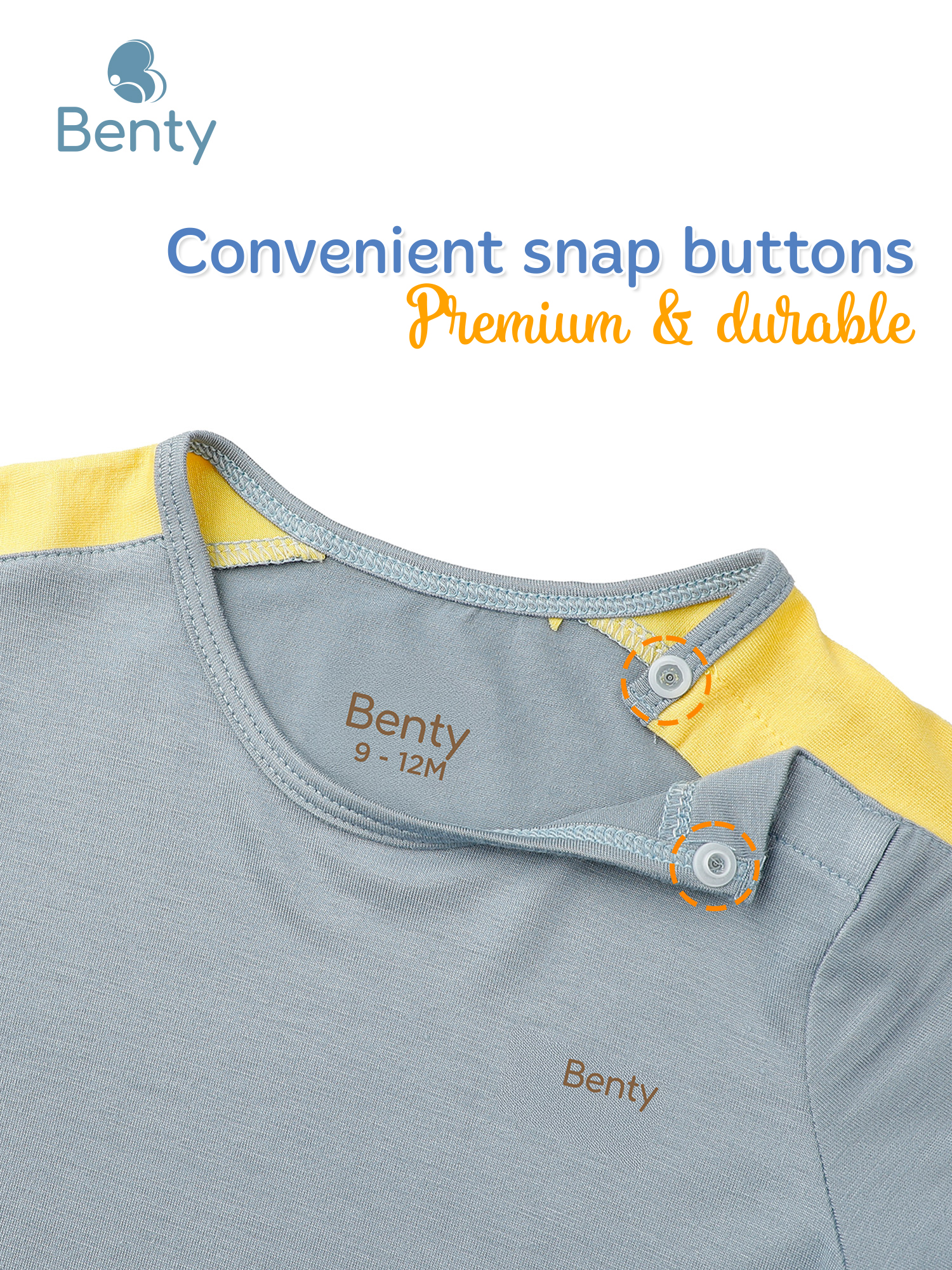 BENTY Street short sleeve shoulder button set