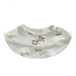 BENTY patterned round bib, cute design, premium quality