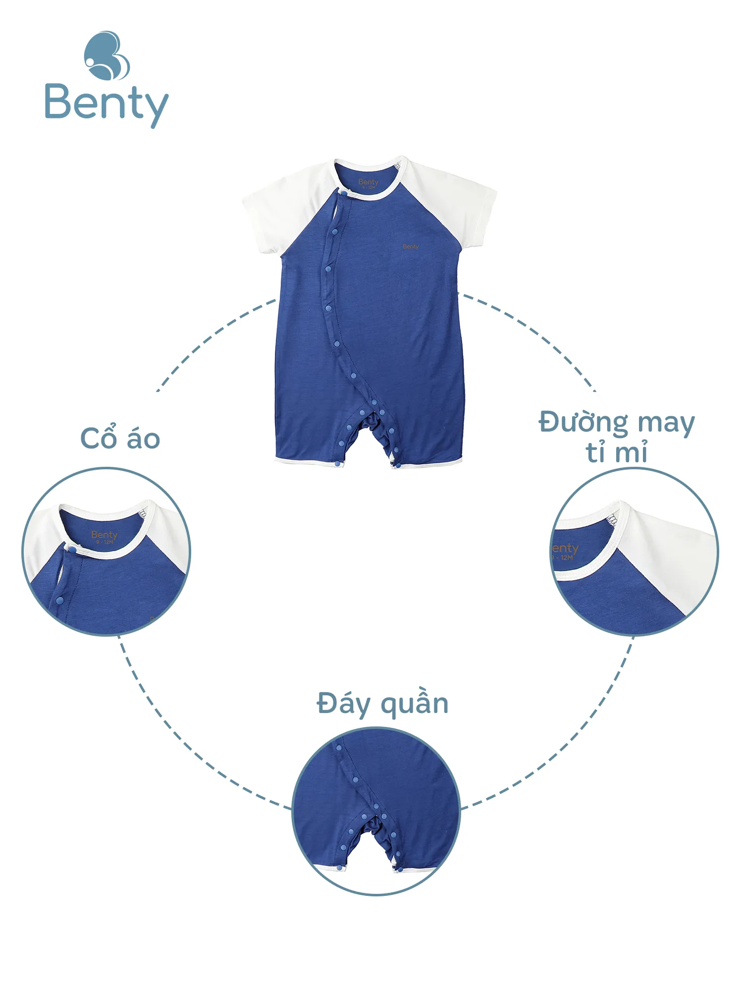 Body cộc cài lệch BENTY trơn phối màu basic xinh yêu