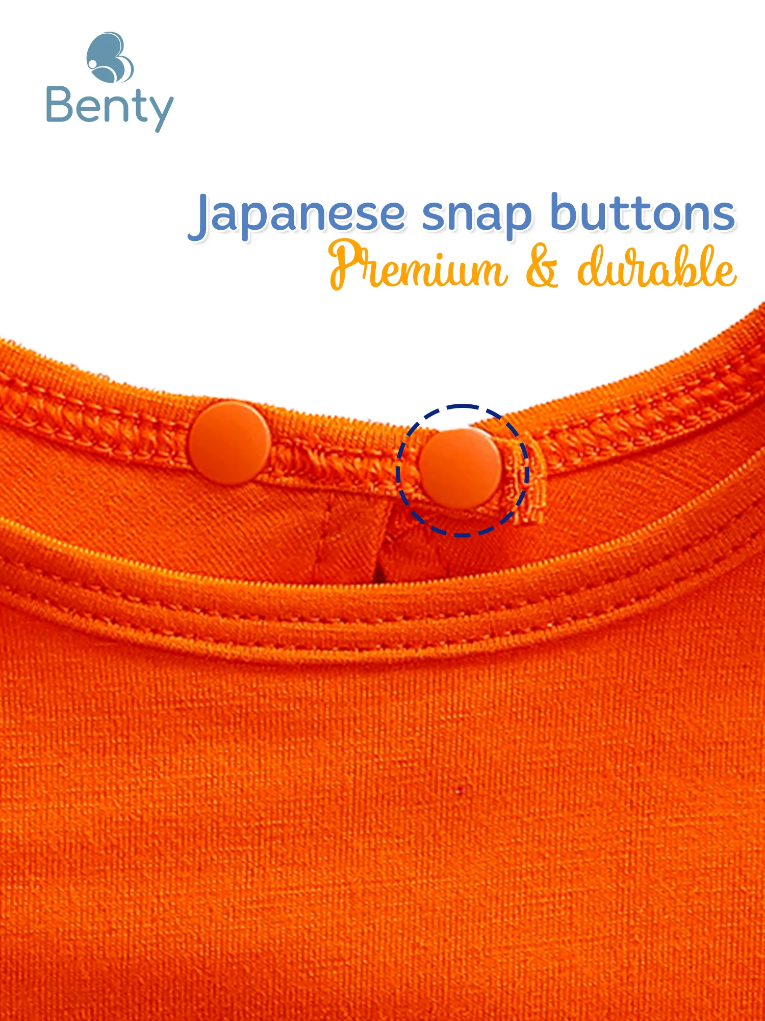 BENTY plain round bib, various colors, easy to clean