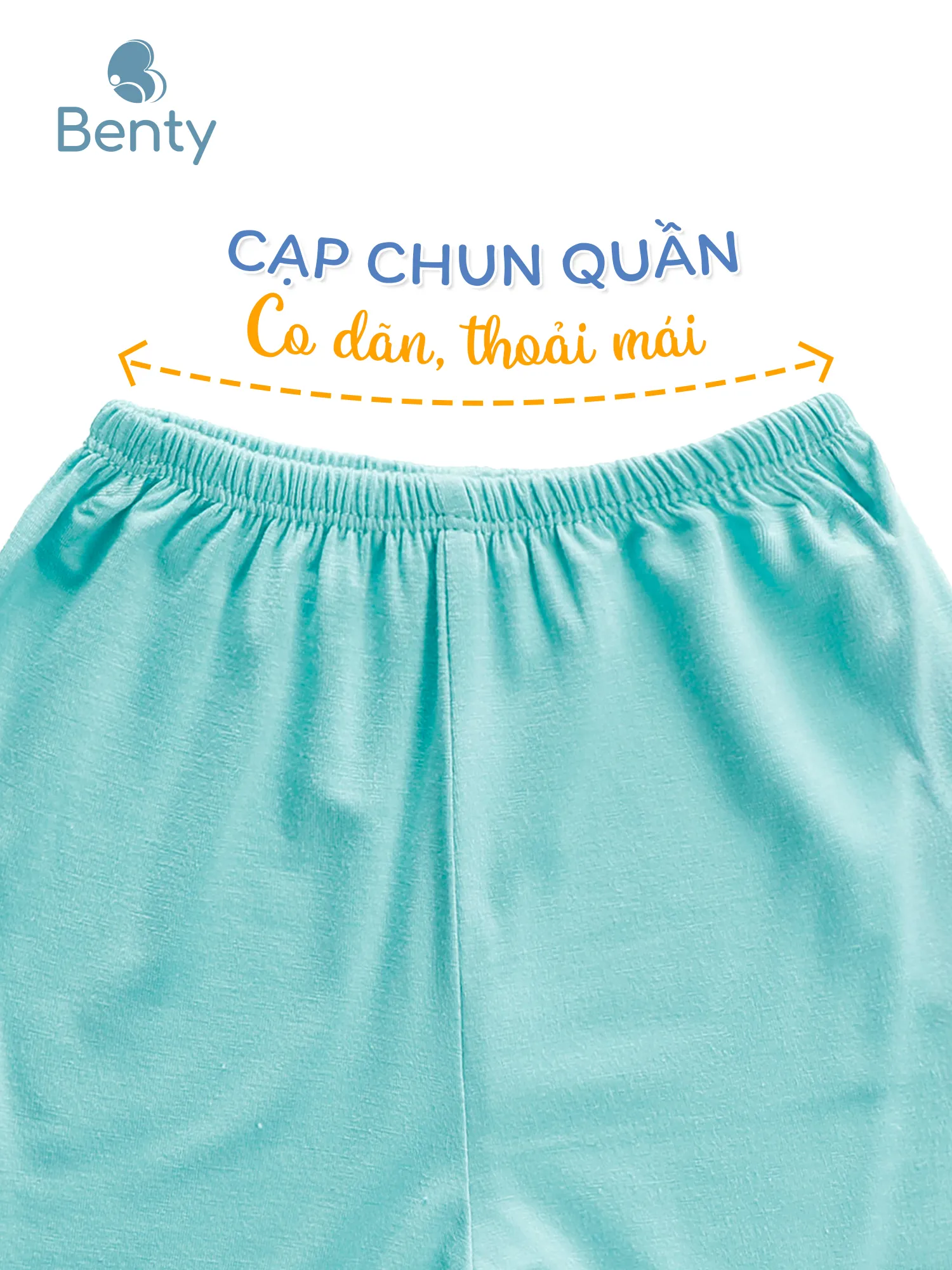 Bộ cộc tay cài vai trơn màu mới BENTY, an toàn da bé