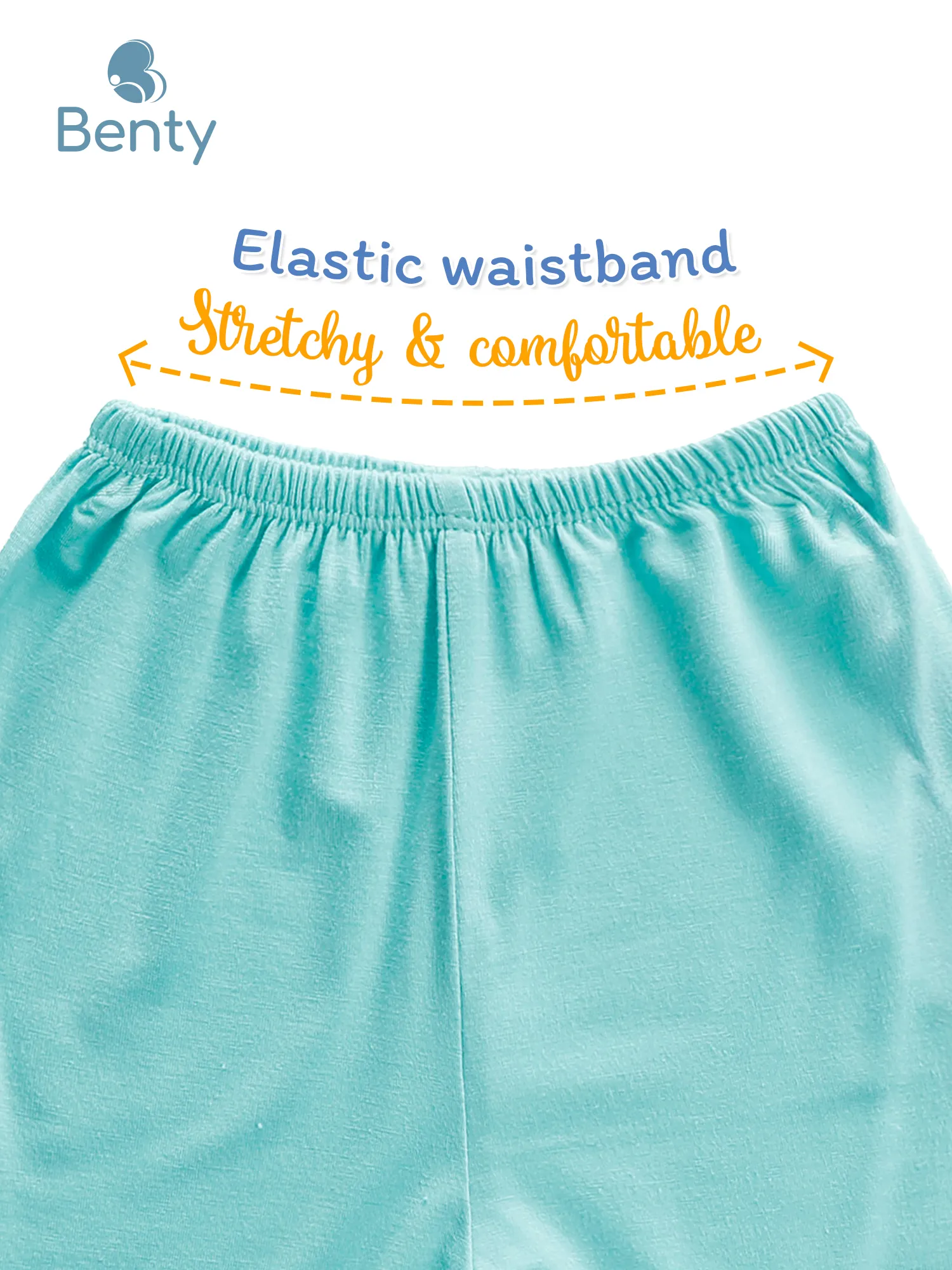 BENTY new solid color shoulder button short sleeve set