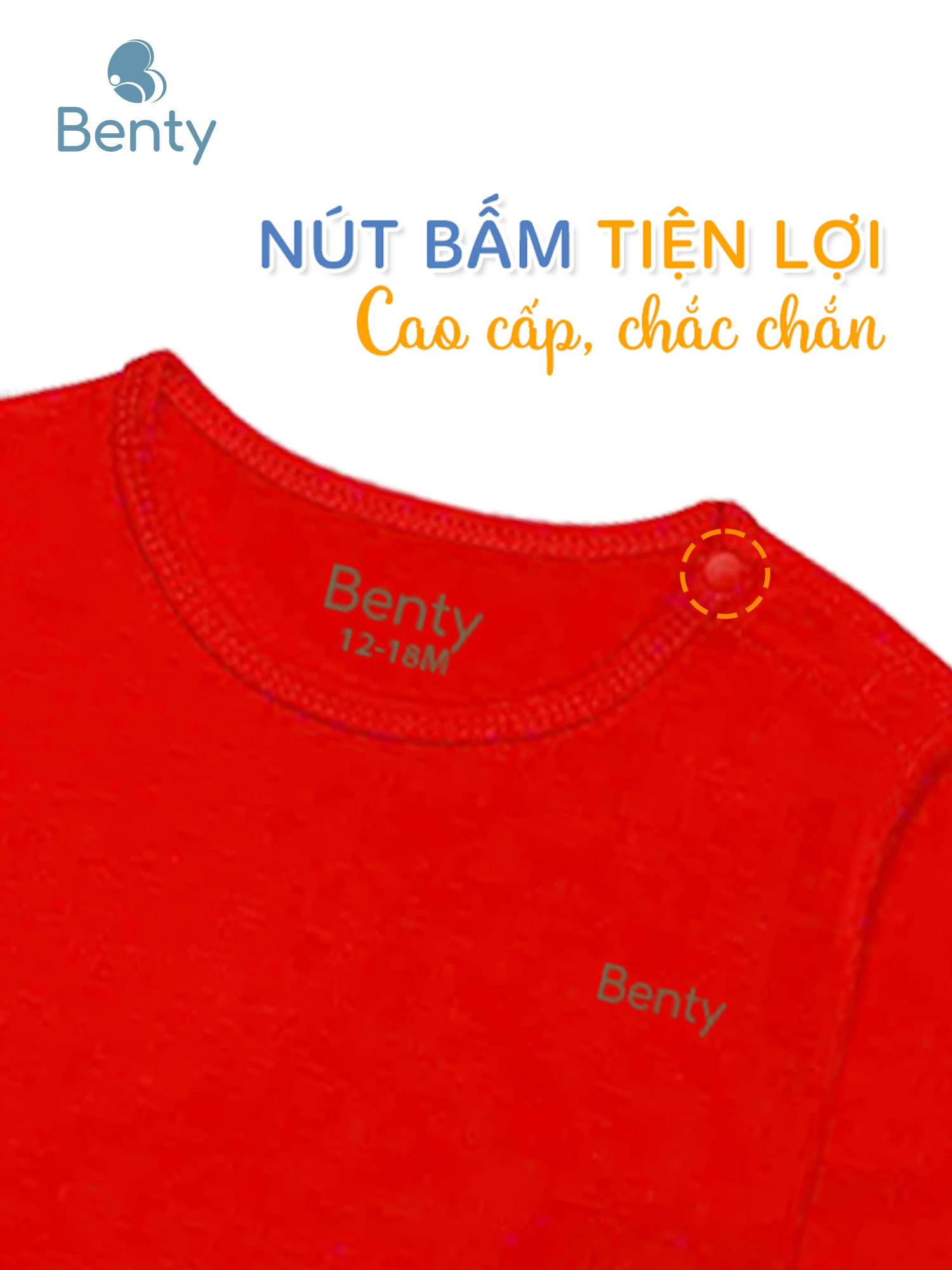 Dài tay cài vai Tết BT059 BENTY đồ bộ cao cấp bé vui Tết