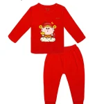 BENTY BT059 long-sleeve shoulder-buttoned baby outfit