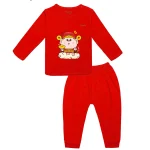 Dài tay cài vai Tết BT059 BENTY đồ bộ cao cấp bé vui Tết