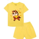 BENTY BT057 shoulder button short sleeve set, premium fabric for babies