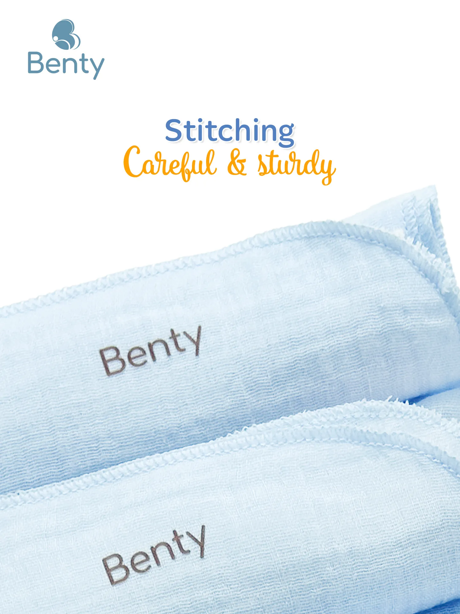 Benty baby towel combo of 5 – safe and highly absorbent wipes for newborns.
