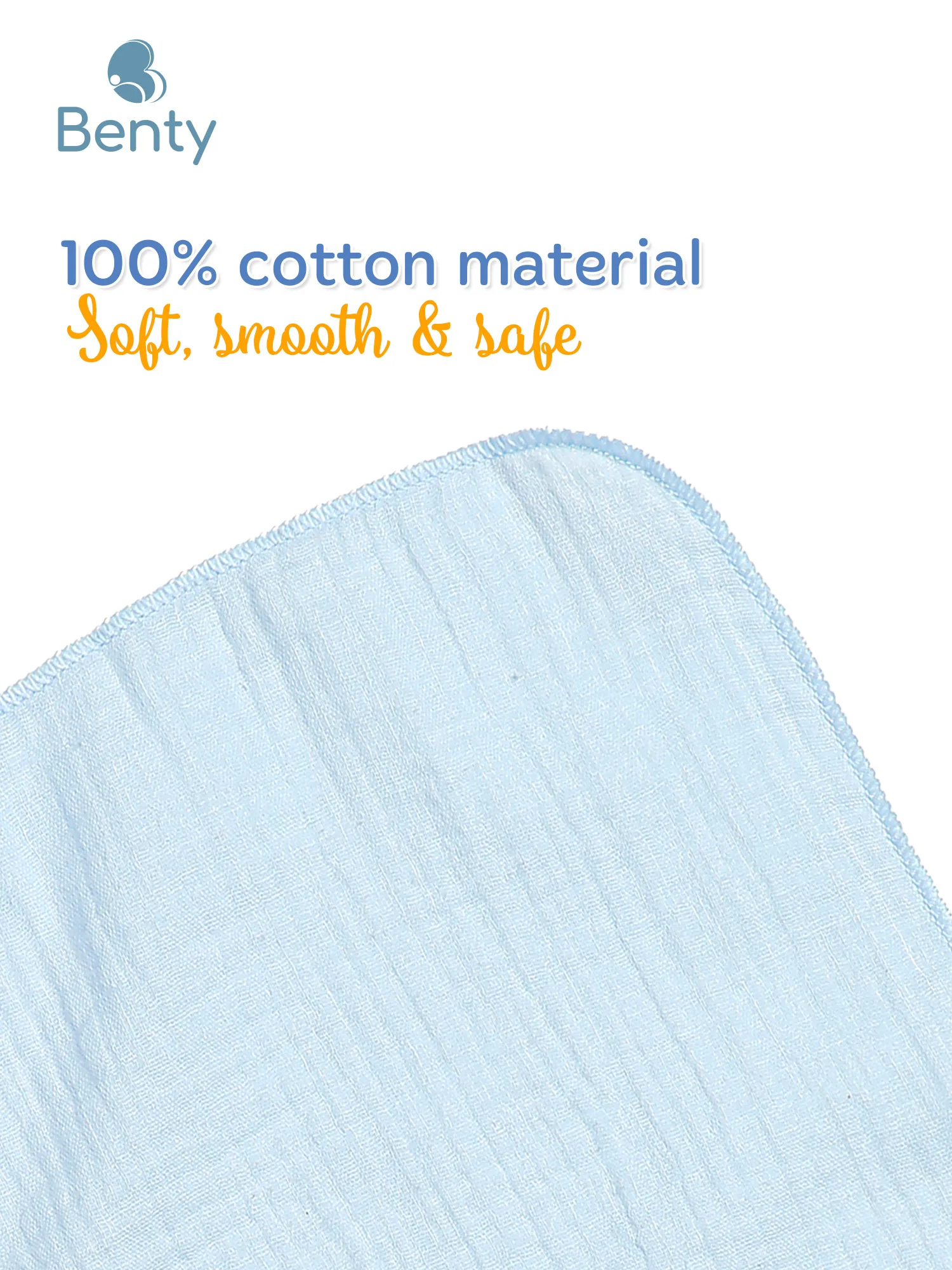 Benty baby towel combo of 5 – safe and highly absorbent wipes for newborns.