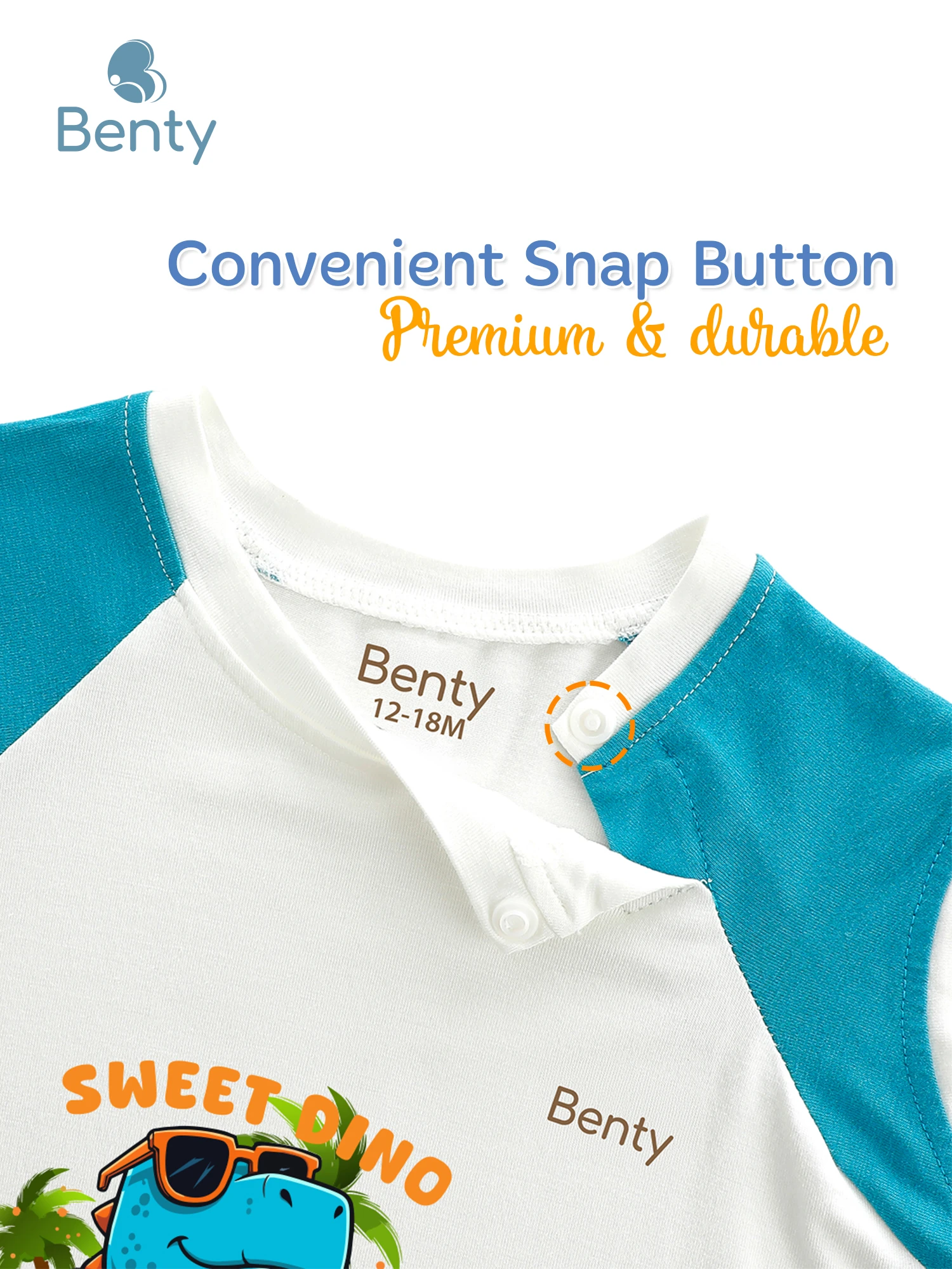 BENTY BT126 set tanktop set with snap closure, premium genuine babywear