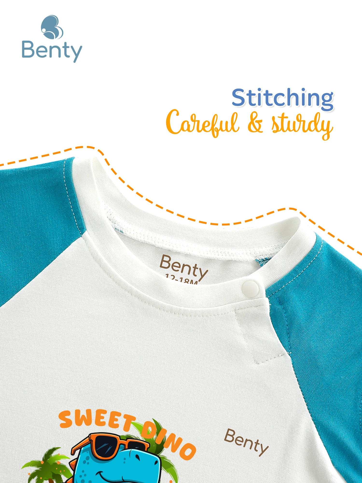 BENTY BT126 set tanktop set with snap closure, premium genuine babywear